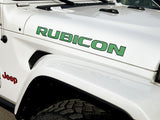 JK "Rubicon" Hood Decal - Black Outlines
