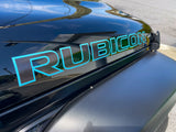 JK "Rubicon" Hood Decal - Color Outlines
