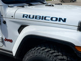 JK "Rubicon" Hood Decal - Color Outlines