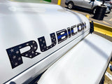 JK "Rubicon" Hood Decal - Thin Blue Line
