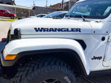 JK "Wrangler" Hood Decal - Thin Blue Line