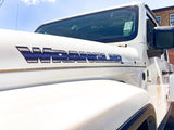 JK "Wrangler" Hood Decal - Thin Blue Line