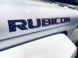 JK "Rubicon" Hood Decal - Thin Red Line