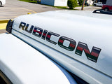 JK "Rubicon" Hood Decal - Thin Red Line