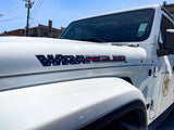 JK "Wrangler" Hood Decal - Thin Red Line