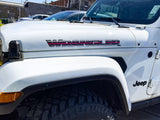 JK "Wrangler" Hood Decal - Thin Red Line
