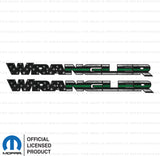 JK "Wrangler" Hood Decal - Thin Green Line