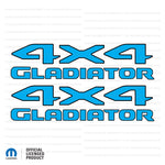 JT "4x4 Gladiator" Decal  - Black Outlines