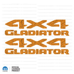 JT "4x4 Gladiator" Decal - Topographic Patterns