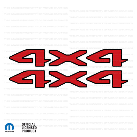 JT "4x4" Decal - Black Outlines
