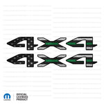 JT "4x4" Decal - Thin Green Line