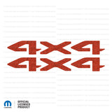 JT "4x4" Decal - Topographic Patterns