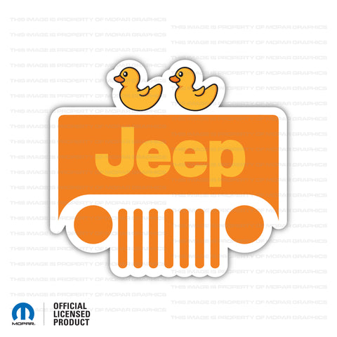 Jeep Grille - Orange Windshield