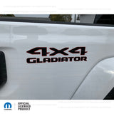 JT "4x4 Gladiator" Decal - Color Outlines