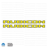 JL/JT "Rubicon" Hood Decal - Black Outlines