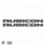 JL/JT "Rubicon" Hood Decal - Black Outlines