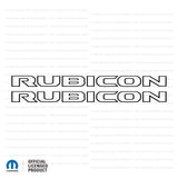 JL/JT "Rubicon" Hood Decal - Black Outlines