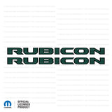 JL/JT "Rubicon" Hood Decal - Black Outlines