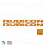 JL/JT "Rubicon" Hood Decal - Topographic Patterns