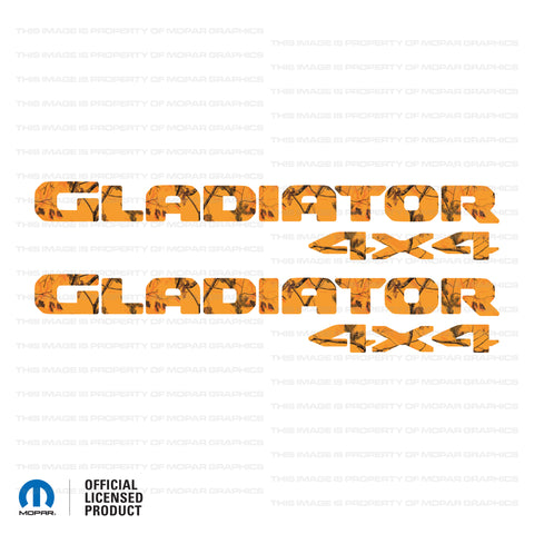JT "Gladiator 4x4 " Decal - REALTREE® AP Blaze Camo
