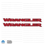 JK/JL "Wrangler" Hood Decal -  Topographic Patterns with Outline