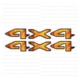 JT "4x4" Decal - Flame