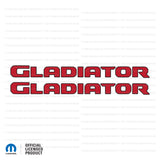 JT "Gladiator" Hood Decal - Black Outlines