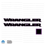 JK "Wrangler" Hood Decal - Color Outlines