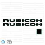 JL/JT "Rubicon" Hood Decal - Color Outlines