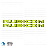 JL/JT "Rubicon" Hood Decal - Black Outlines