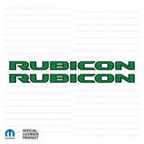 JL/JT "Rubicon" Hood Decal - Black Outlines