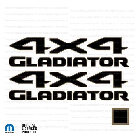 JT "4x4 Gladiator" Decal - 392