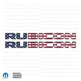 JK "Rubicon" Hood Decal - American Flag