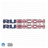 JK "Rubicon" Hood Decal - American Flag