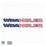JK "Wrangler" Hood Decal - American Flag
