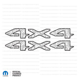 JT "4X4" DECAL - Topographic Patterns with Outline