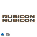 JK "Rubicon" Hood Decal - Carbon Fiber