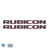 JK "Rubicon" Hood Decal - Carbon Fiber