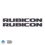 JK "Rubicon" Hood Decal - Carbon Fiber