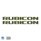 JK "Rubicon" Hood Decal - Carbon Fiber