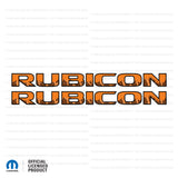 JK "RUBICON" HOOD DECAL - Mountain Range