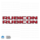 JK "RUBICON" HOOD DECAL - Mountain Range