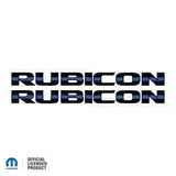 JK "Rubicon" Hood Decal - Thin Blue Line