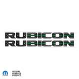 JK "Rubicon" Hood Decal - Thin Green Line