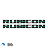 JK "Rubicon" Hood Decal - Thin Green Line