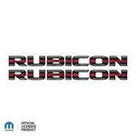 JK "Rubicon" Hood Decal - Thin Red Line