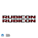 JK "Rubicon" Hood Decal - Thin Red Line