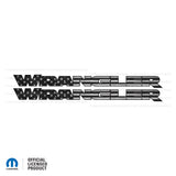 JK "Wrangler" Hood Decal - B&W American Flag