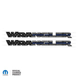 JK "Wrangler" Hood Decal - Thin Blue Line