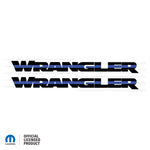 JK "Wrangler" Hood Decal - Thin Blue Line